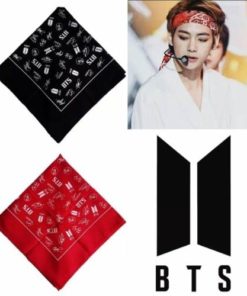 Bandana Lenço Bts K-pop Bagtan Boys Banda Coreana