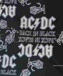 Bandana AC DC Caveira Rock Moto Lenço De Boca