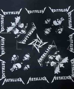 Bandana Metallica Caveira Rock Moto Lenço De Boca