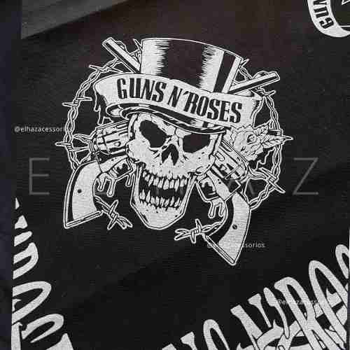 Bandana Guns N'roses Caveira Rock Moto Lenço De Boca