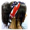 Lenço Bandana Bandeira Americana Usa Eua Estrela E Listras