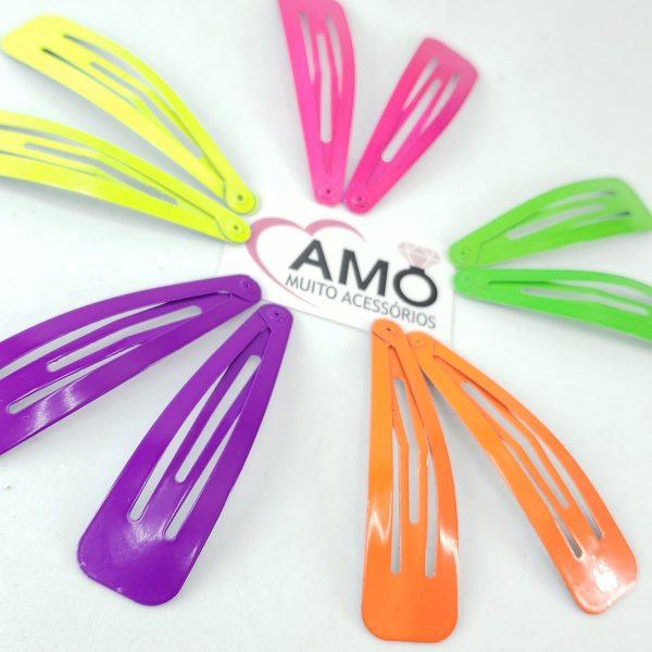 Presilha De Cabelo Tic-Tac Neon Vsco Girl - Imagem 2