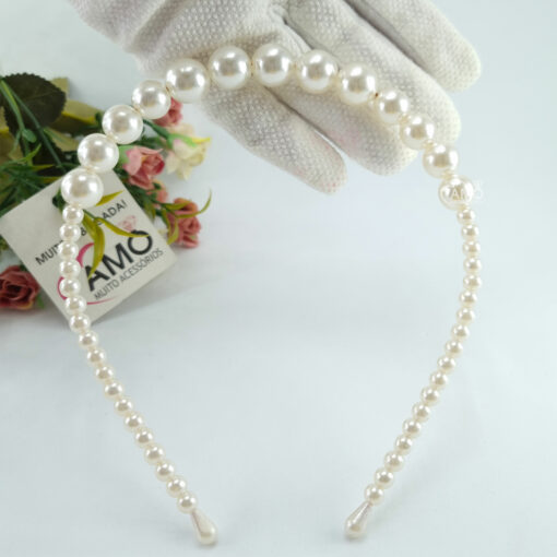 Tiara de perola de noiva