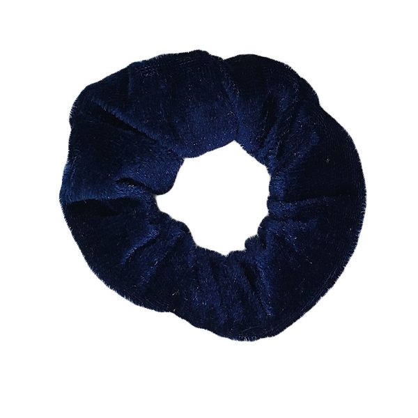Scrunchie Rabicó Frufru Xuxa Prendedor Anos 90`s – Azul Marinho- GRANDE