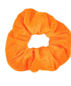 Scrunchie Rabicó Frufru Xuxa Prendedor Anos 90`s – Laranja Neon