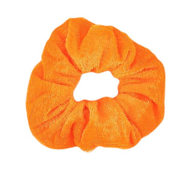 Scrunchie Rabicó Frufru Xuxa Prendedor Anos 90`s – Laranja Neon