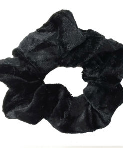 scrunchie de veludo preto