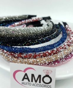 Tiara Strass Cristais Swarovski Inspired - Diversas Cores Colorida Brilho