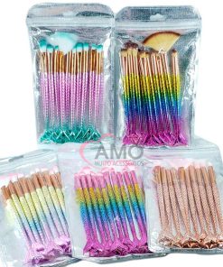 kit pincel de maquiagem rabo de sereia