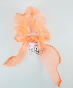 scrunchie organza laranja