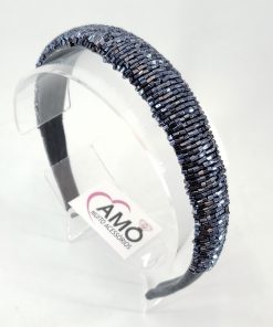 Tiara Vidrilho - Cinza Escuro
