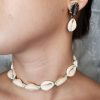 Choker Buzios Concha Gargantilha Natural Colar Vsco Praia – Azul Bebê