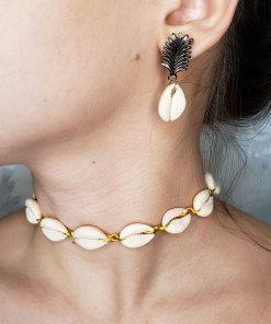 Choker Buzios Concha Gargantilha Natural Colar Vsco Praia – Dourado