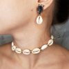 Choker Buzios Concha Gargantilha Natural Colar Vsco Praia – Metalizado