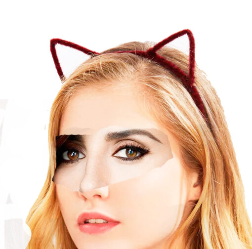 Tiara Gato Gatinha Com Pelinhos Carnaval Varias Cores