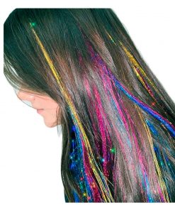 aplique cabelo colorido carnaval
