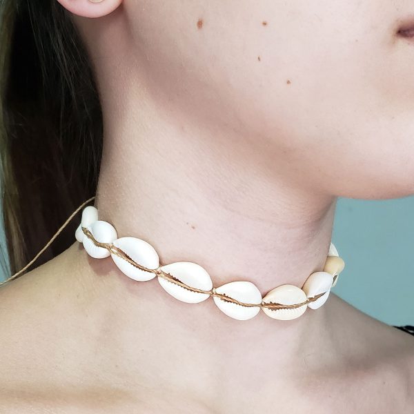 Choker Buzios Concha Gargantilha Natural Colar Vsco Praia – Natural Bronze