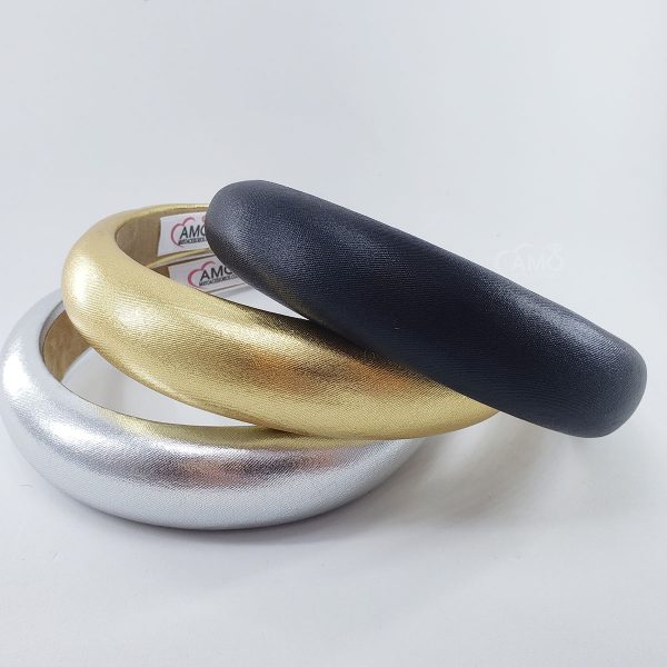 Padded Headband Tiara Alta Acolchoada Brilho Carnaval