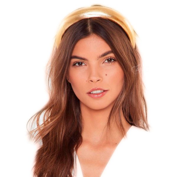 Padded Headband Tiara Alta Acolchoada Brilho Carnaval - Imagem 2