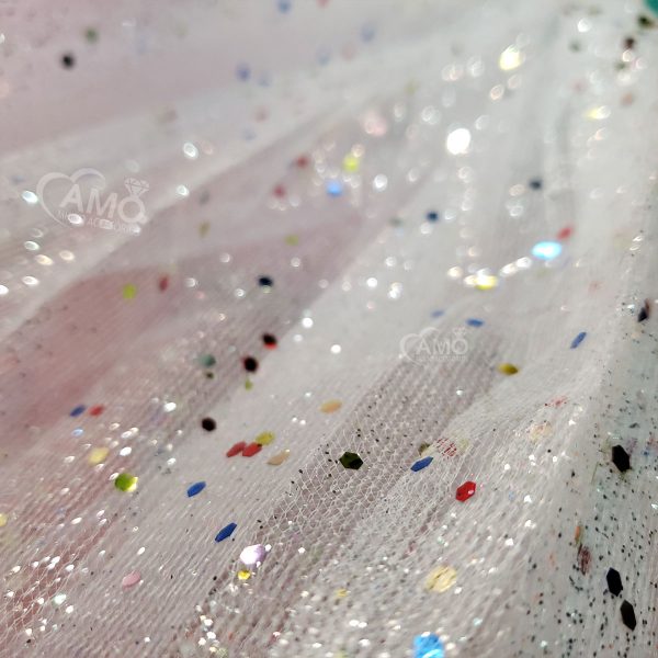 Saia De Tule Infantil Com Glitter Brilho Carnaval - Imagem 2