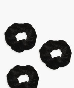 kit com 3 scrunchies veludo