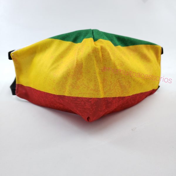 Máscara de tecido Bico de Pato - Jamaica - Imagem 3