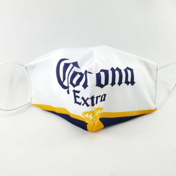 Máscara de tecido Bico de Pato - Cerveja Corona - Imagem 2