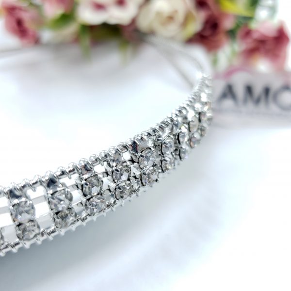 Tiara Strass Dupla - Imagem 2
