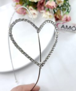 Tiara Strass Em Forma De Coração