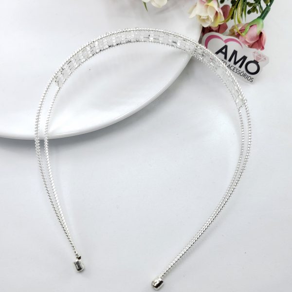 Tiara Strass Tripla