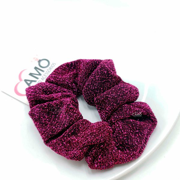 Scrunchie Lurex - Pink