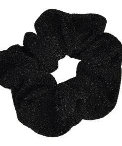 Scrunchie lurex brilho preta