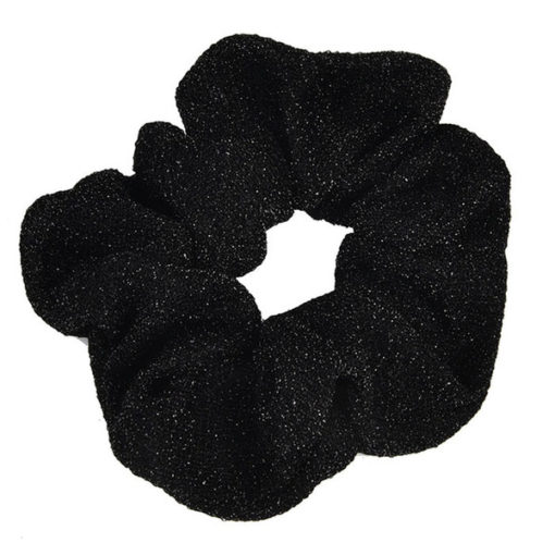 Scrunchie lurex brilho preta