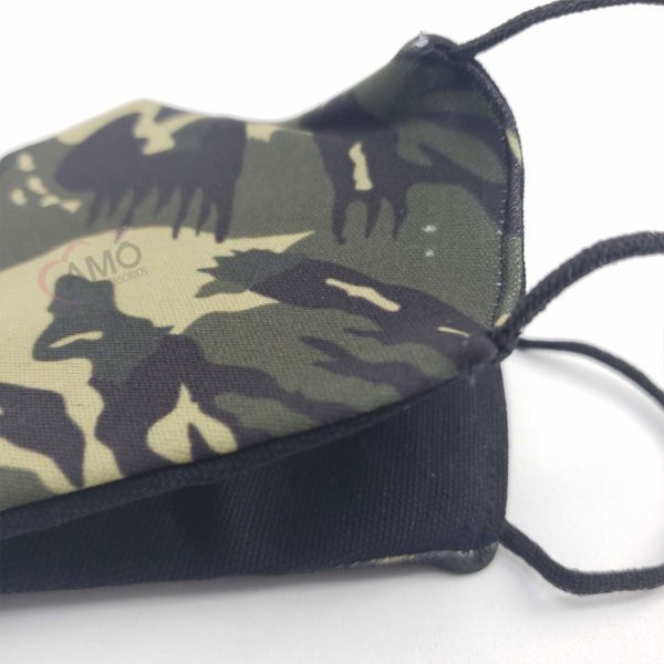 Máscara Bico de Pato  Adulto- Estampa Militar - Imagem 2