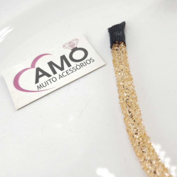 Tiara Strass Cristais - Coral Transparente - Imagem 2