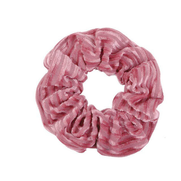 Scrunchie Prendedor de Cabelo Veludo Canelado - Rosê