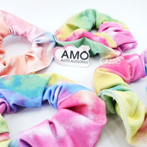 Scrunchie XUXINHA prendedor de cabelo tie dye - Imagem 2