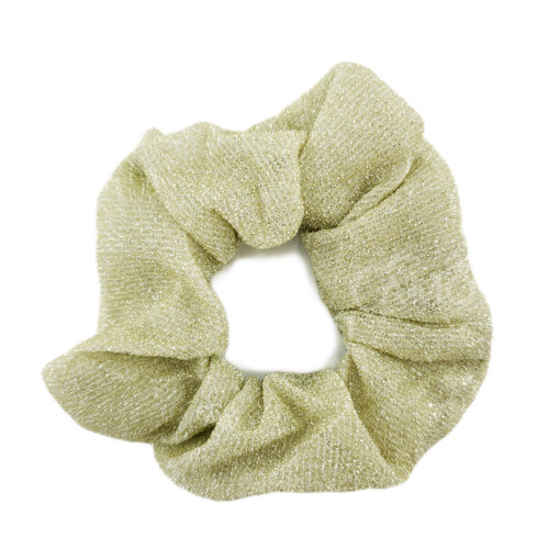 scrunchie amarela brilhante