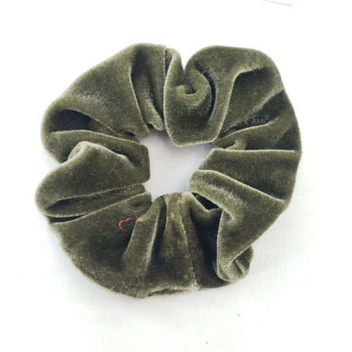 Scrunchie Prendedor de Cabelo Veludo Premium - Verde