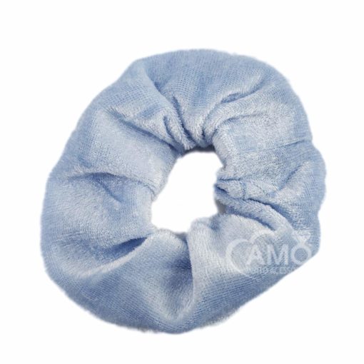 Scrunchie Rabicó Frufru Xuxa Prendedor Anos 90`s – Azul Bebê - Imagem 3