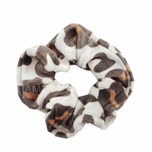 Scrunchie Prendedor de Cabelo Veludo Premium - Animal Print 2