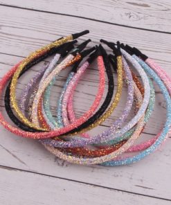 Tiara Glitter Fina - Várias Cores