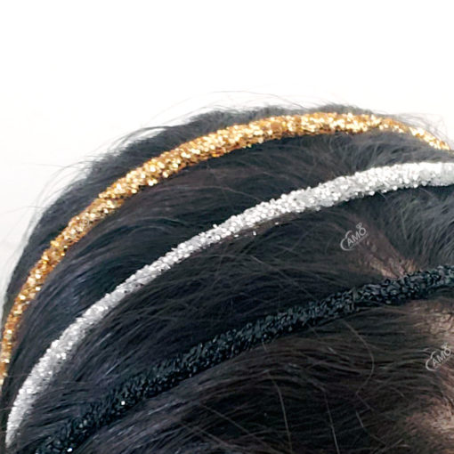 Tiara Glitter Fina - Várias Cores - Imagem 3