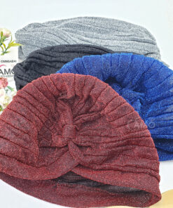 turbante lurex brilho