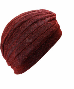 turbante vermelho brilho