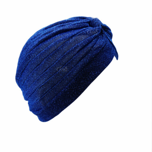 turbante azul