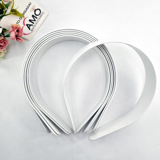 tiara para encapar larga branca 30mm 3cm