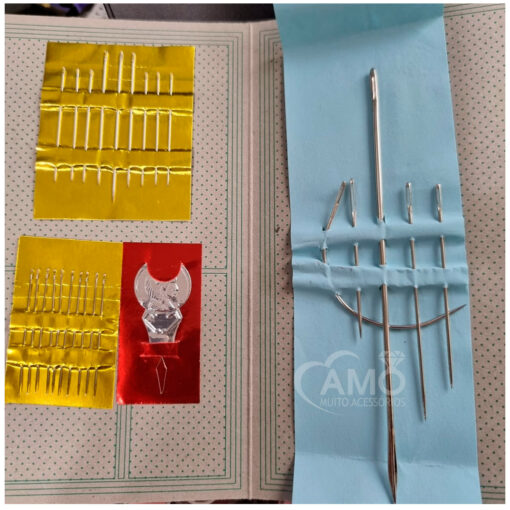 Kit de agulhas com passador de linha- 25 peças - Imagem 2