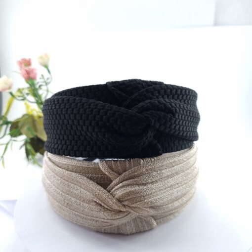 Tiara Turbante Larga Luxo - Imagem 3