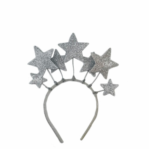 Tiara Carnaval Arranjo Estrelas Brilho EVA